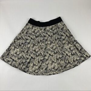 Solemio Skirt Womens Gold Black Zipper